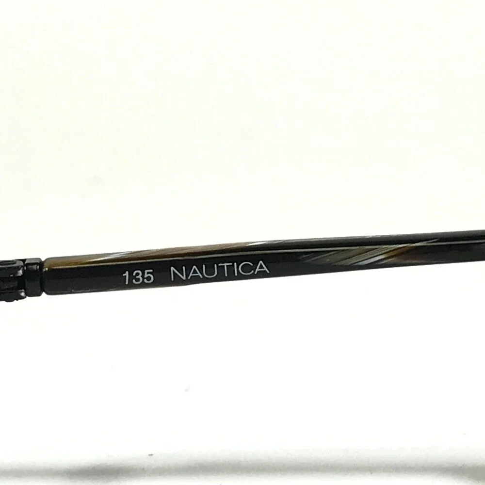 Nautica Eyeglasses Frames N7070 010 Black Rectangular Full Rim 47-17-135